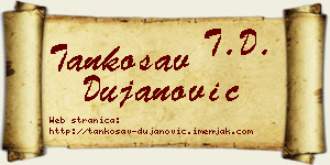 Tankosav Dujanović vizit kartica